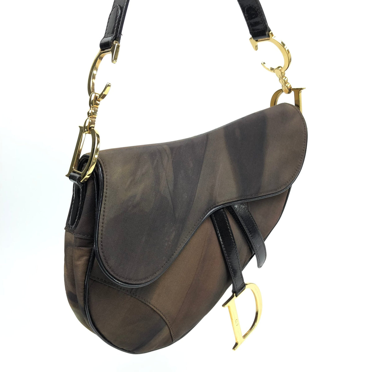 CHRISTIAN DIOR WATERCOLOUR SADDLE BAG