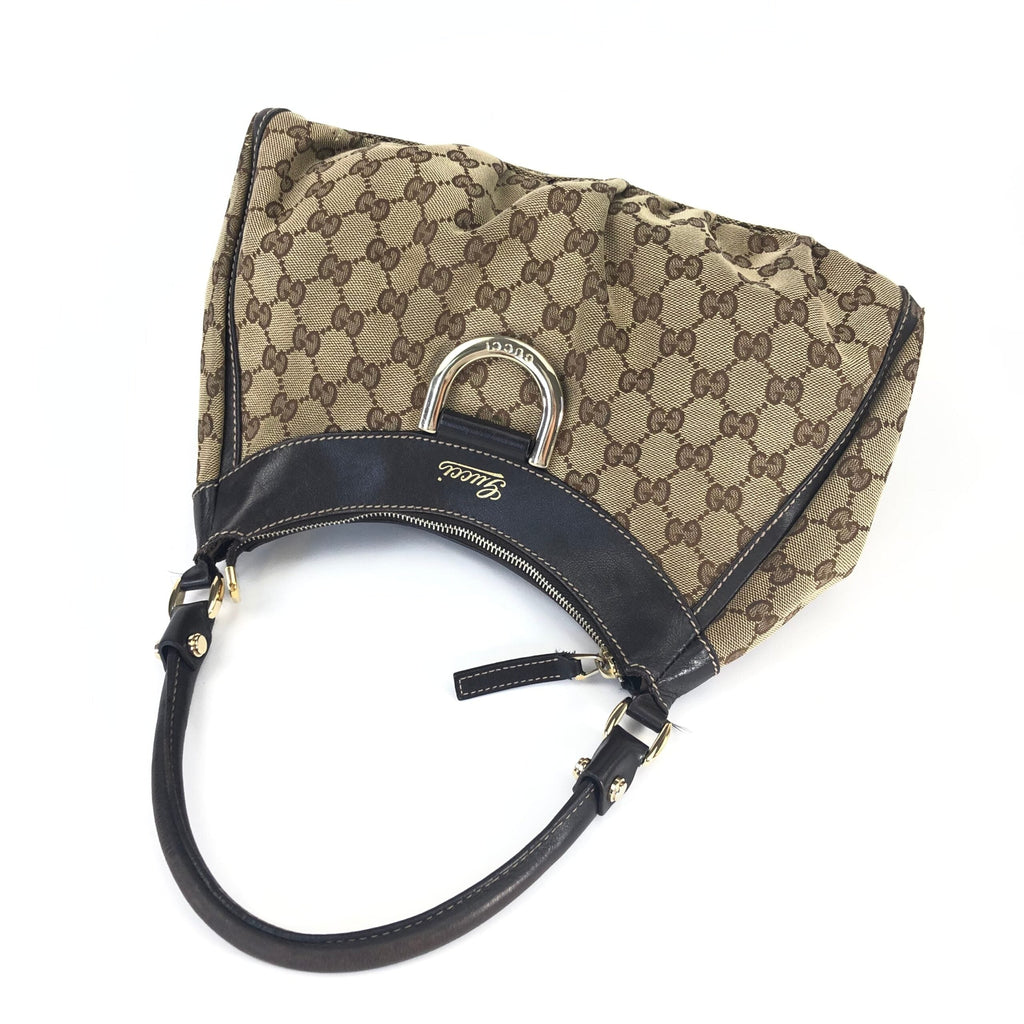 GUCCI ABBEY MONOGRAM SHOULDER BAG