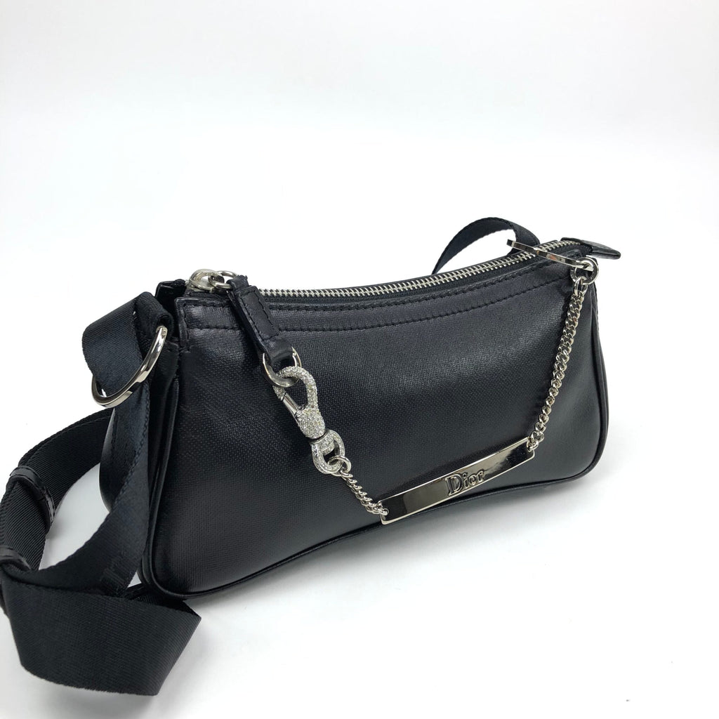 CHRISTIAN DIOR HARDCORE LEATHER SHOULDER BAG
