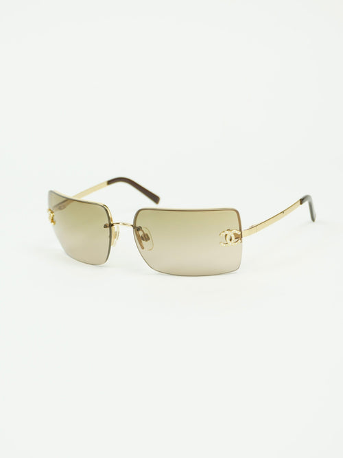 CHANEL RHINESTONE SUNGLASSES