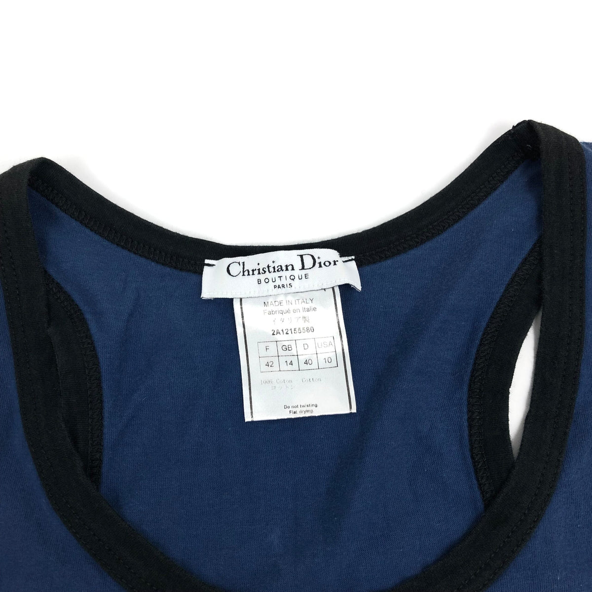 CHRISTIAN DIOR GOTHIC PRINT TOP