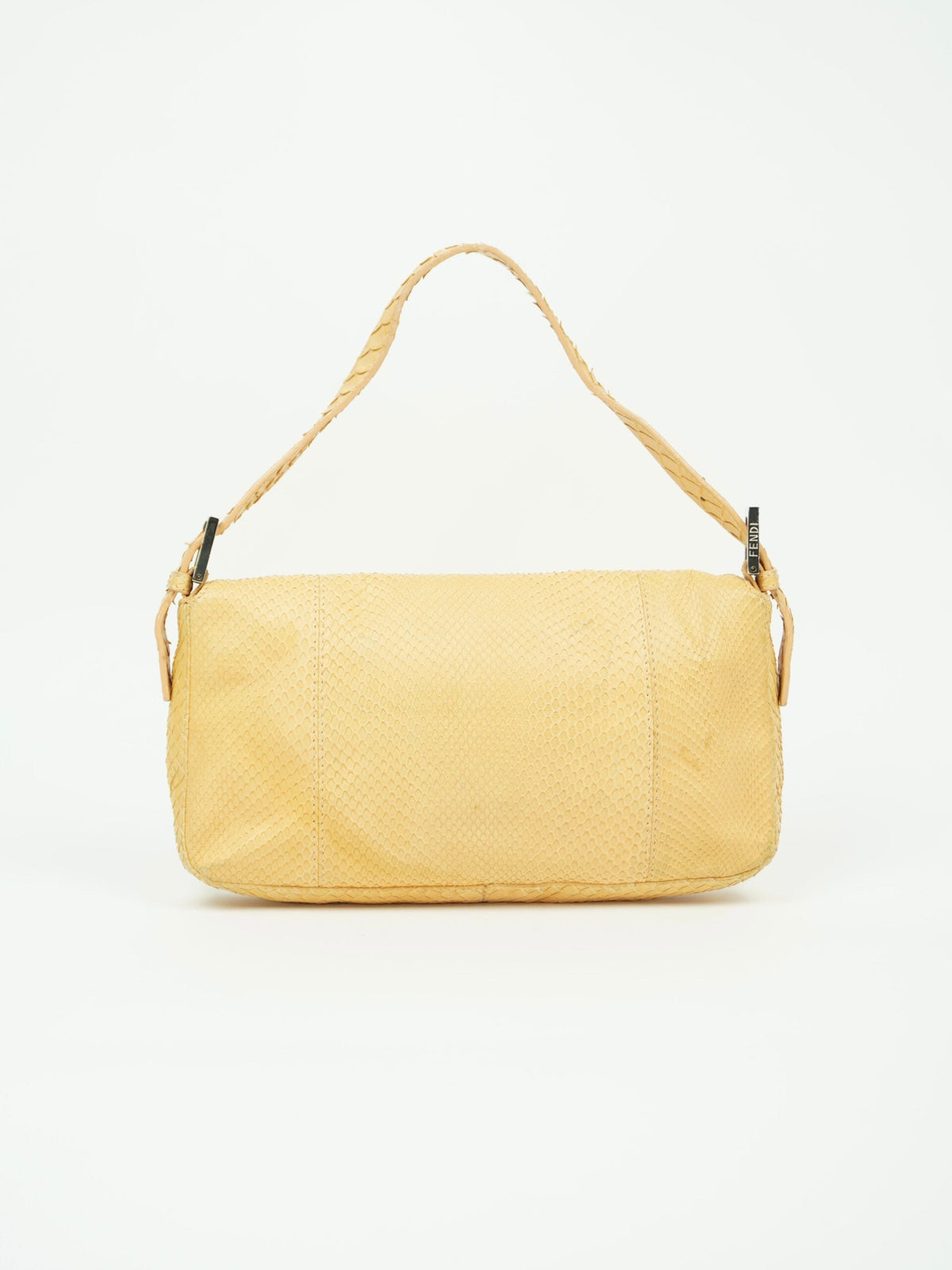 FENDI PYTHON BAGUETTE WITH MARBLE BUCKLE