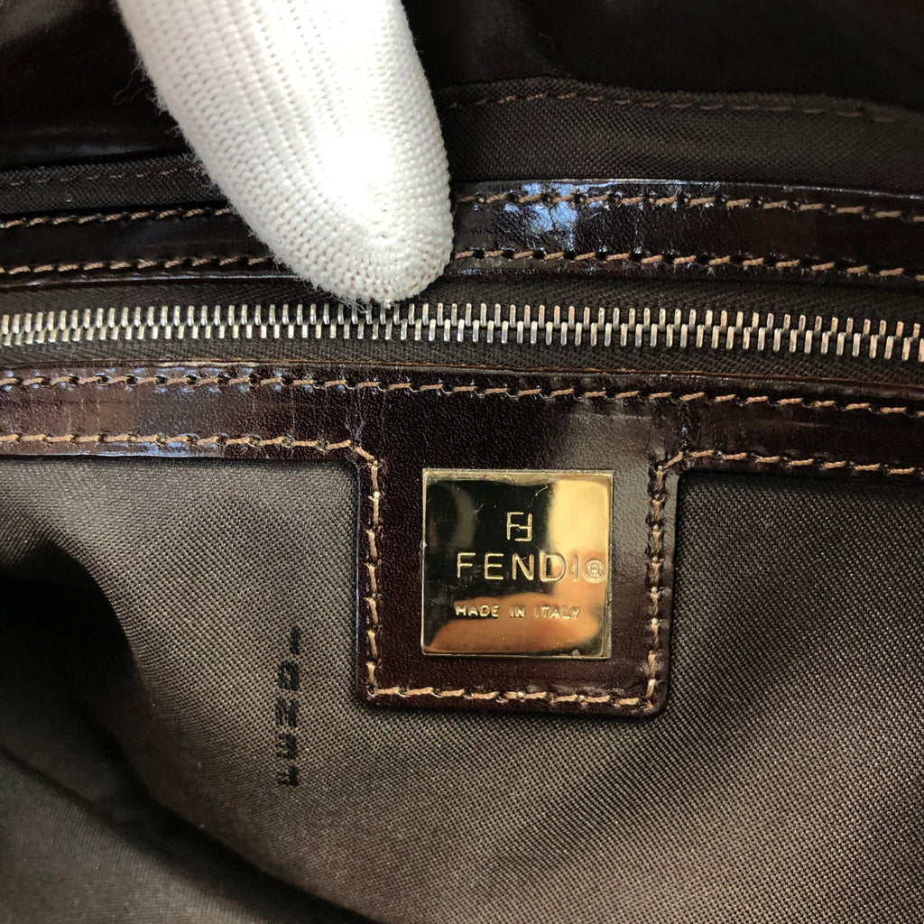 FENDI BEADED BAGUETTE SHOULDER BAG