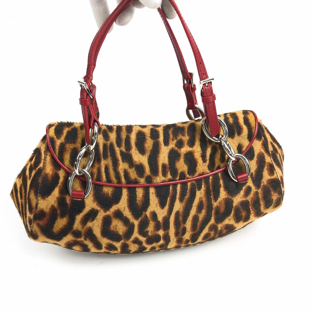 CHRISTIAN DIOR PONY HAIR CHEETAH BAG
