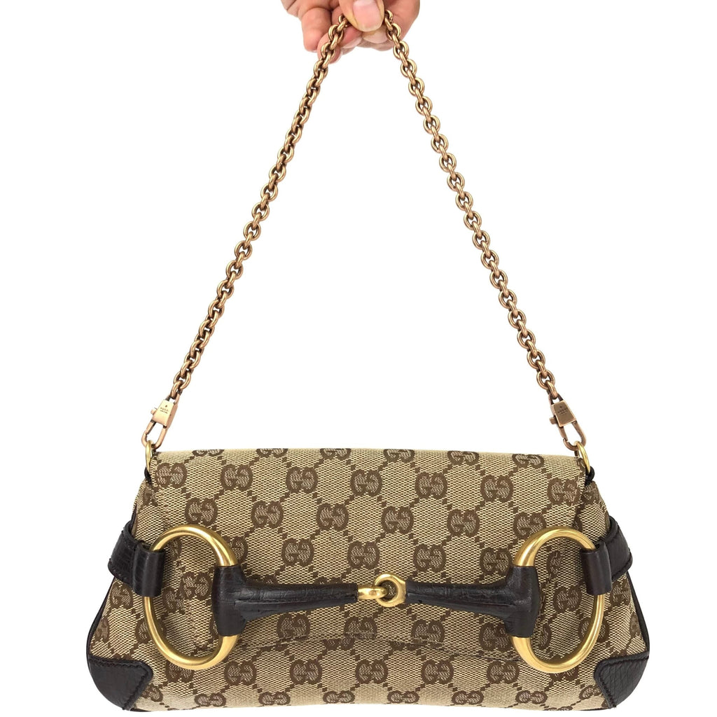 GUCCI TOM FORD HORSEBIT CHAIN SHOULDER BAG