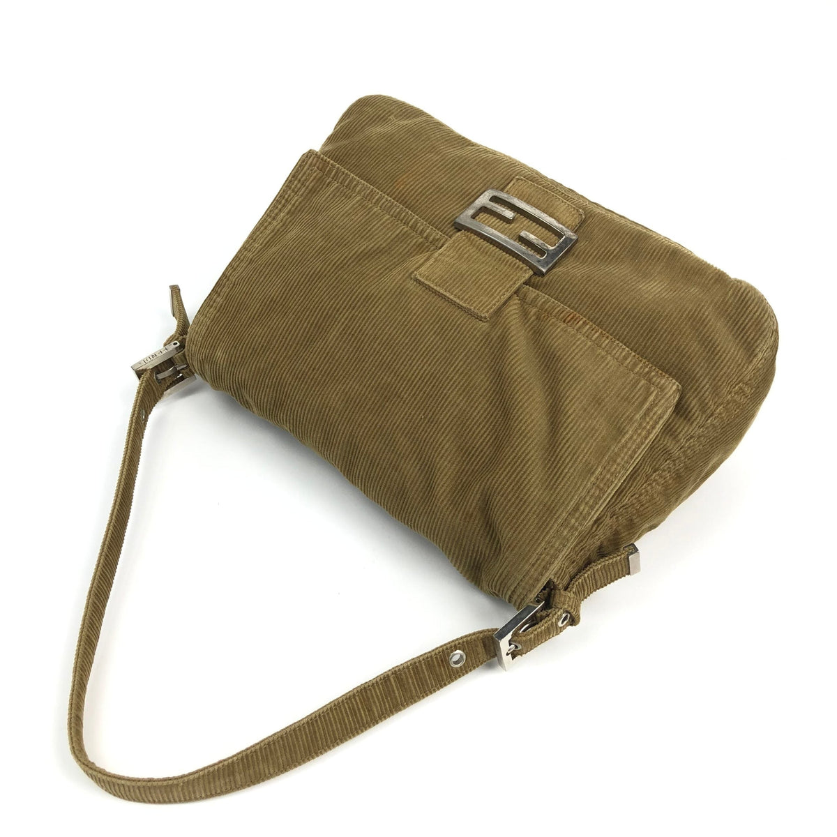 FENDI CORDUROY SHOULDER BAG