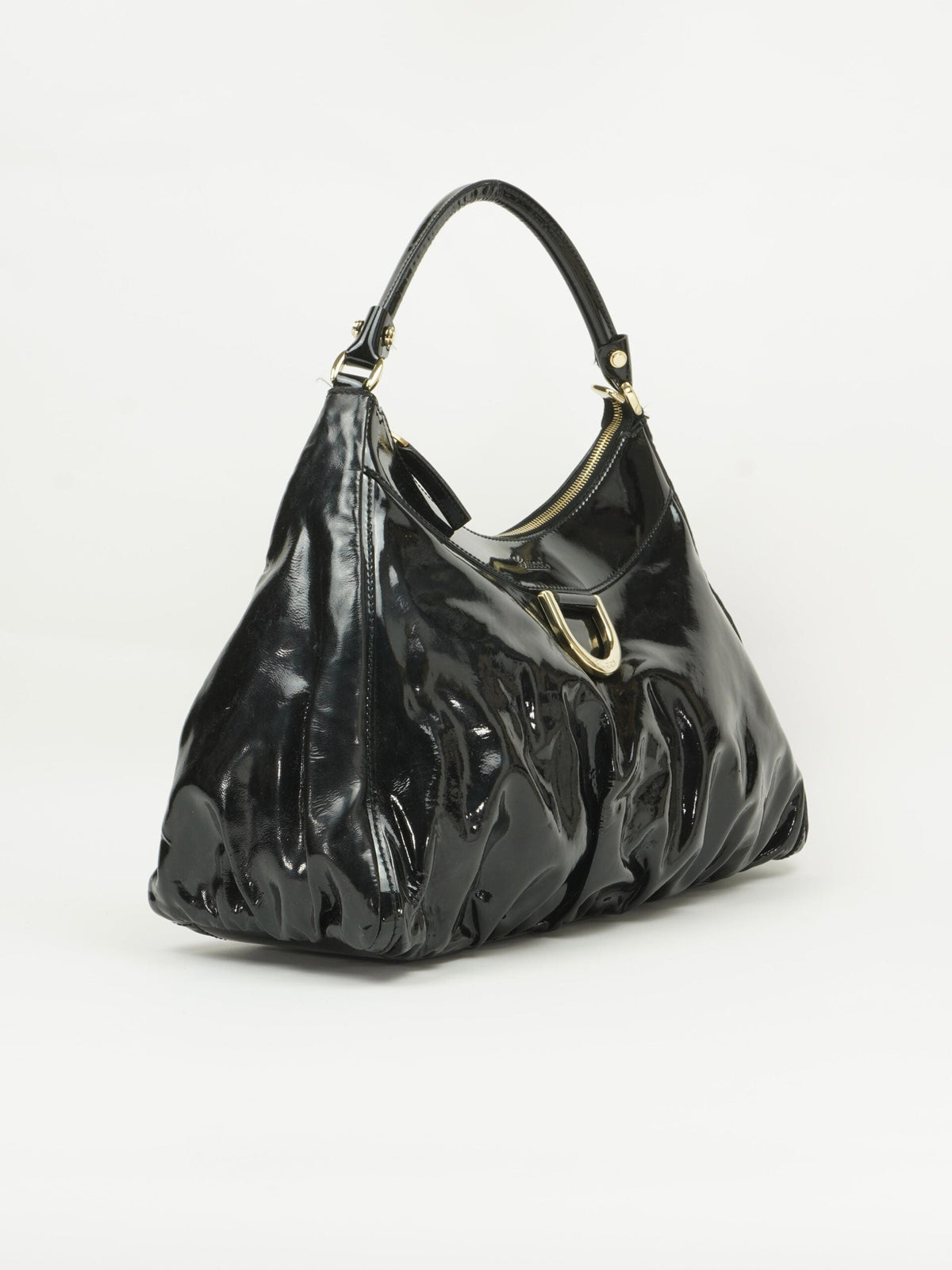 GUCCI PATENT LEATHER ABBEY BAG