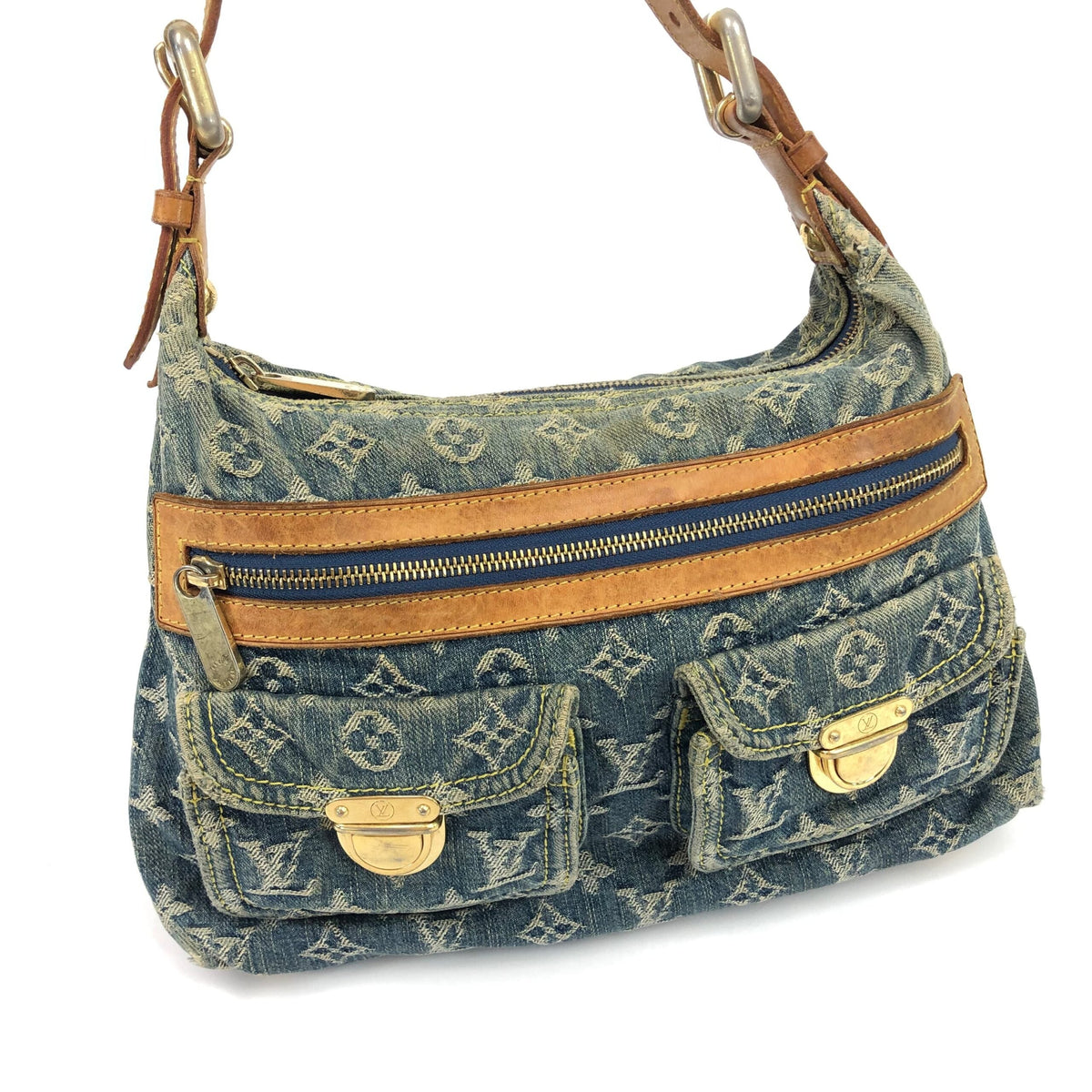 LOUIS VUITTON BAGGY PM DENIM SHOULDER BAG