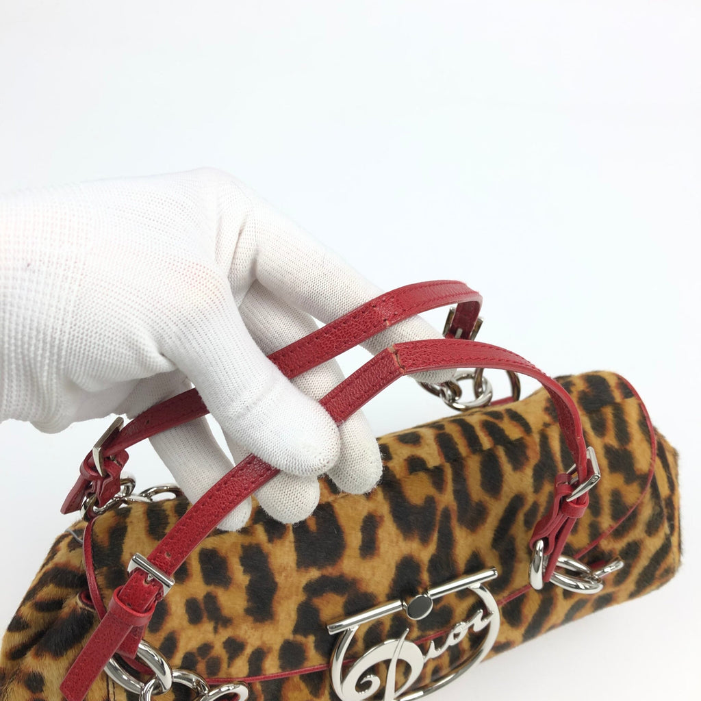 CHRISTIAN DIOR PONY HAIR CHEETAH BAG