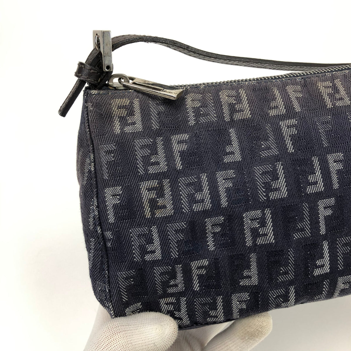 FENDI DENIM ZUCCA SHOULDER BAG