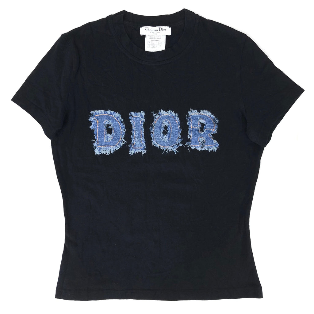 CHRISTIAN DIOR DENIM PRINT T-SHIRT