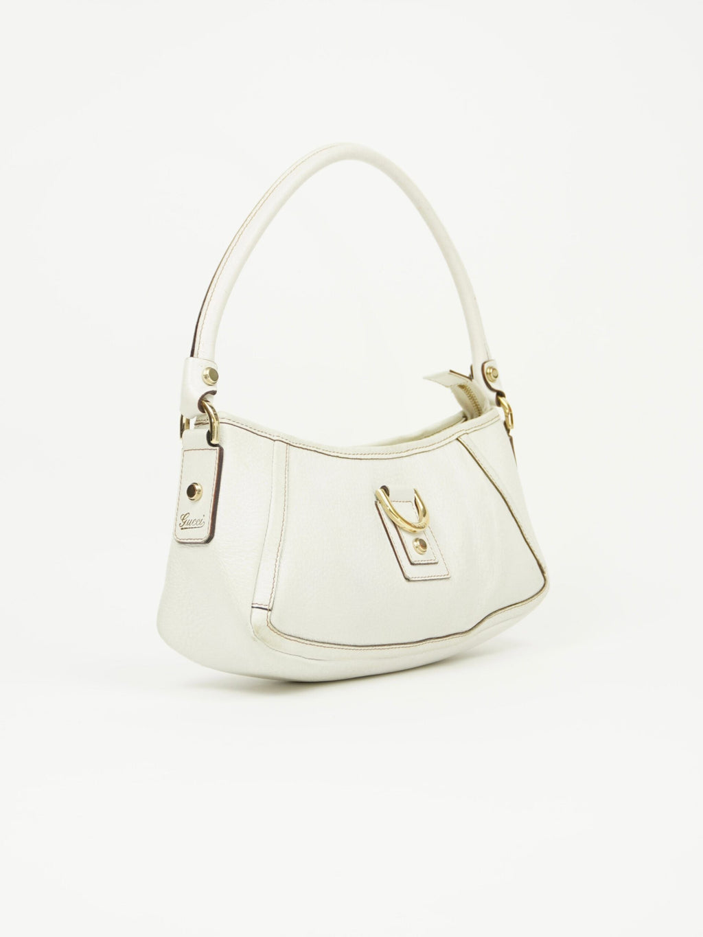 GUCCI LEATHER D RING BAG