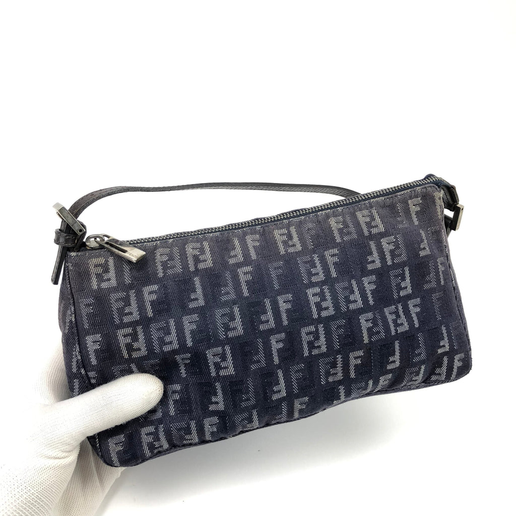 FENDI DENIM ZUCCA SHOULDER BAG