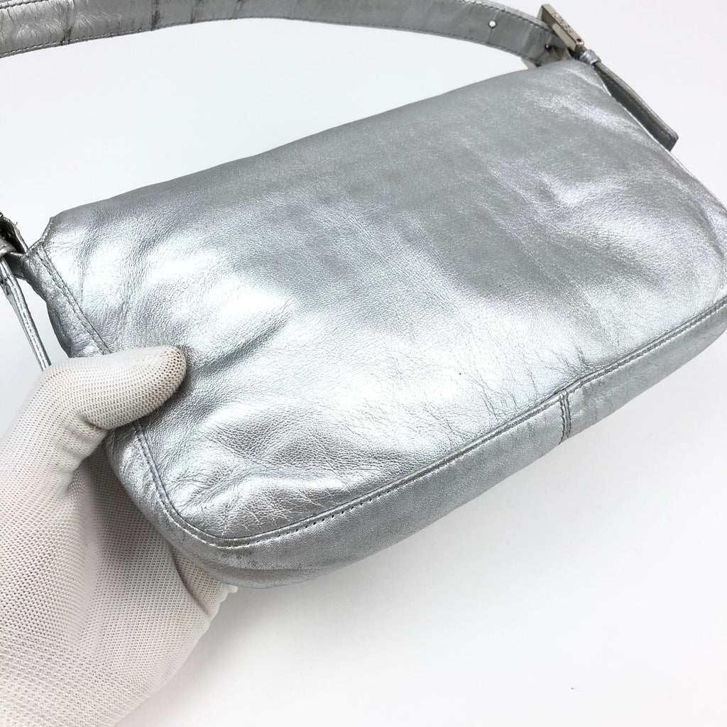 FENDI SILVER BAGUETTE BAG