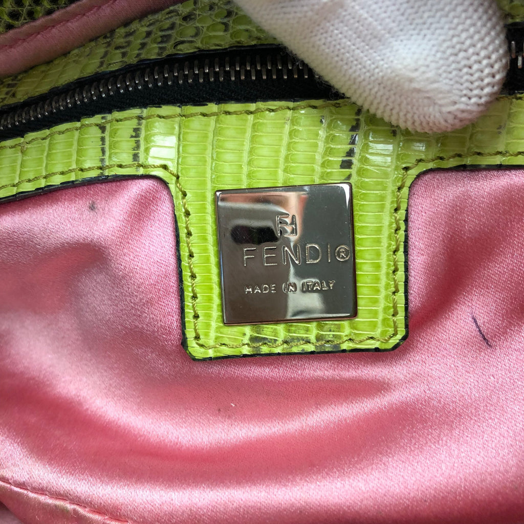 FENDI BEADED BAGUETTE SHOULDER BAG