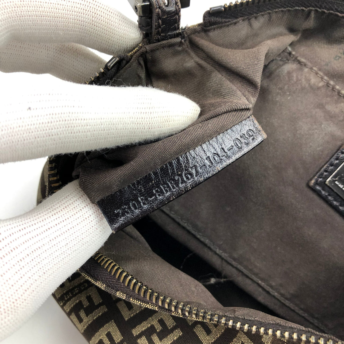 FENDI ZUCCA SHOULDER BAG