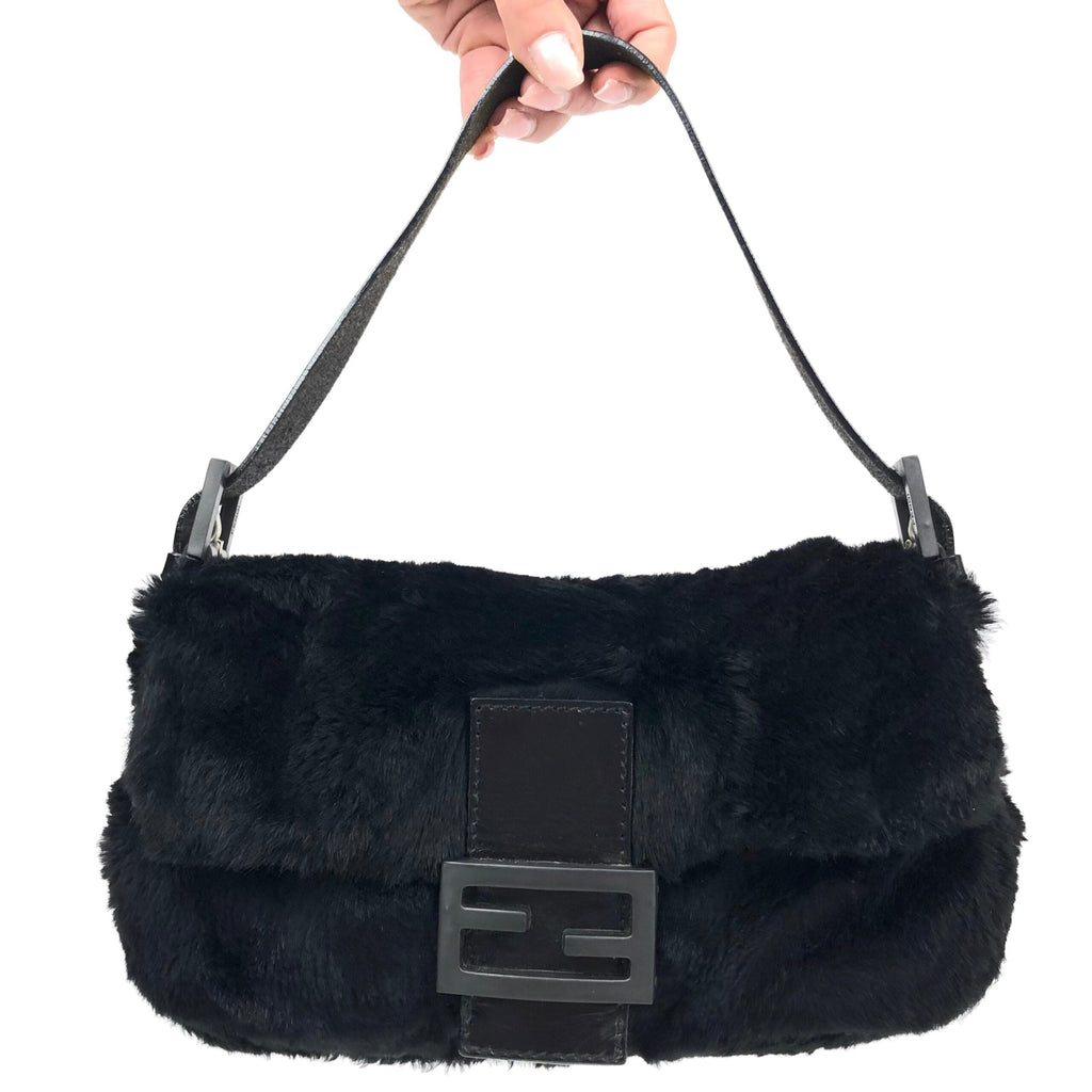 FENDI MINK FUR BAGUETTE BAG
