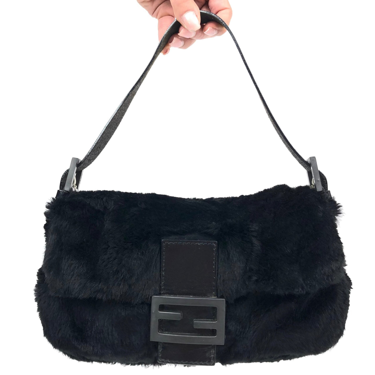 FENDI MINK FUR BAGUETTE BAG
