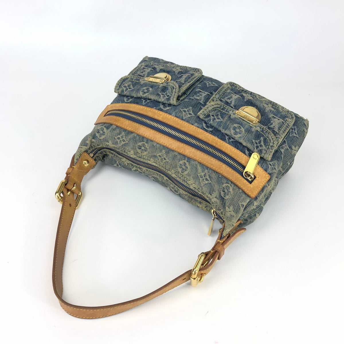 LOUIS VUITTON BAGGY PM DENIM SHOULDER BAG