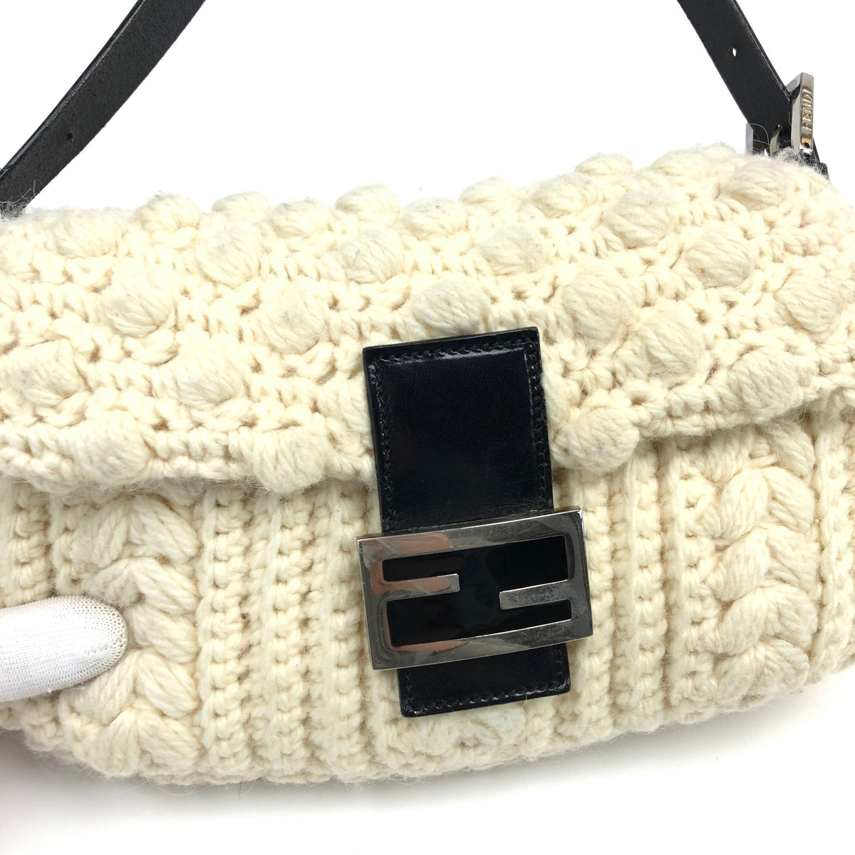 FENDI CROCHET BAGUETTE BAG