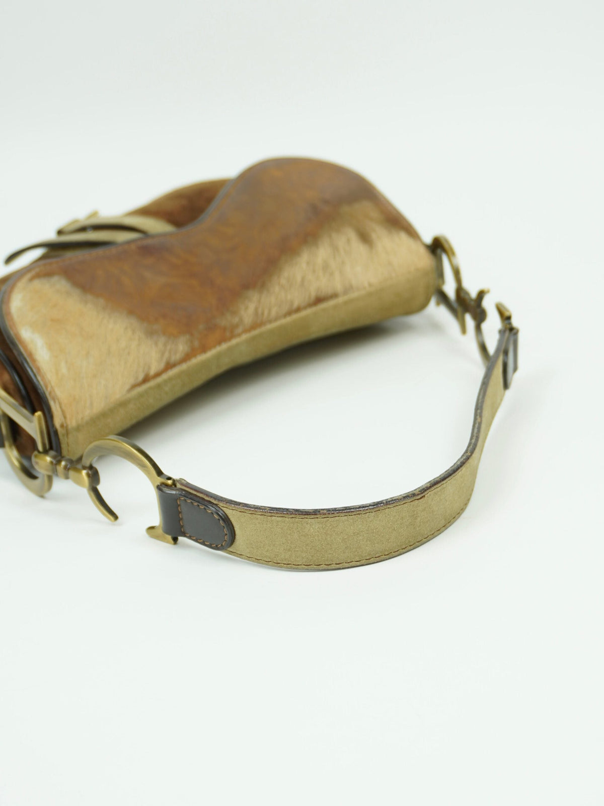 CHRISTIAN DIOR PONY HAIR SADDLE BAG