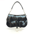 CHRISTIAN DIOR PONY HAIR DOUBLE SADDLE BAG