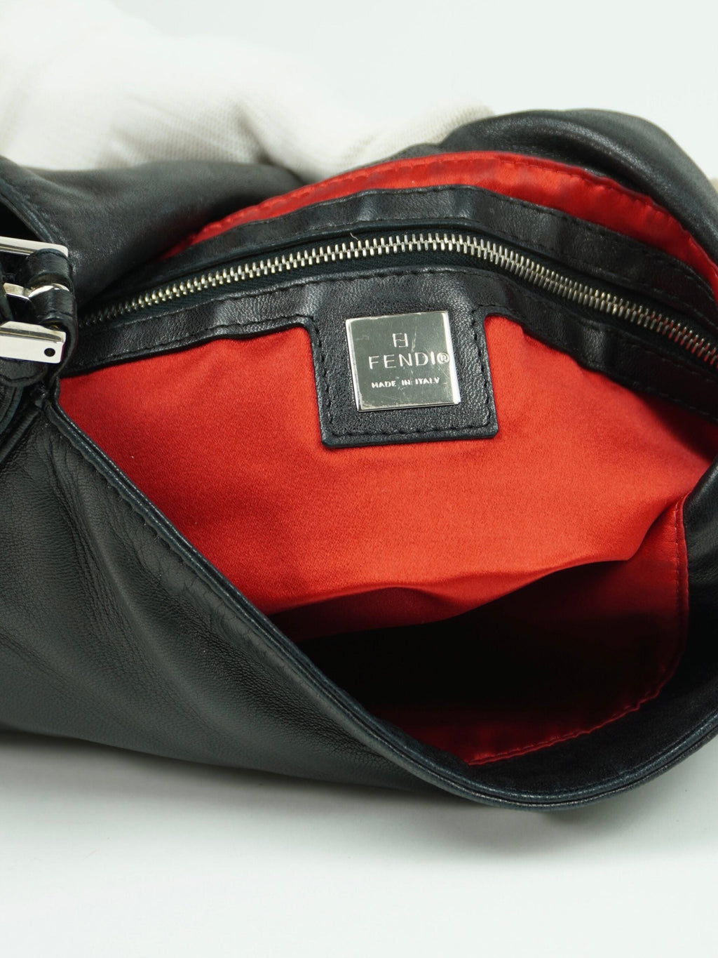 FENDI MAMA BAGUETTE WITH MARBLE BUCKLE