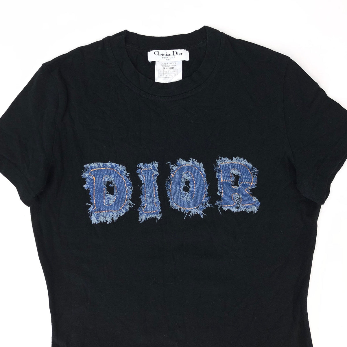 CHRISTIAN DIOR DENIM PRINT T-SHIRT