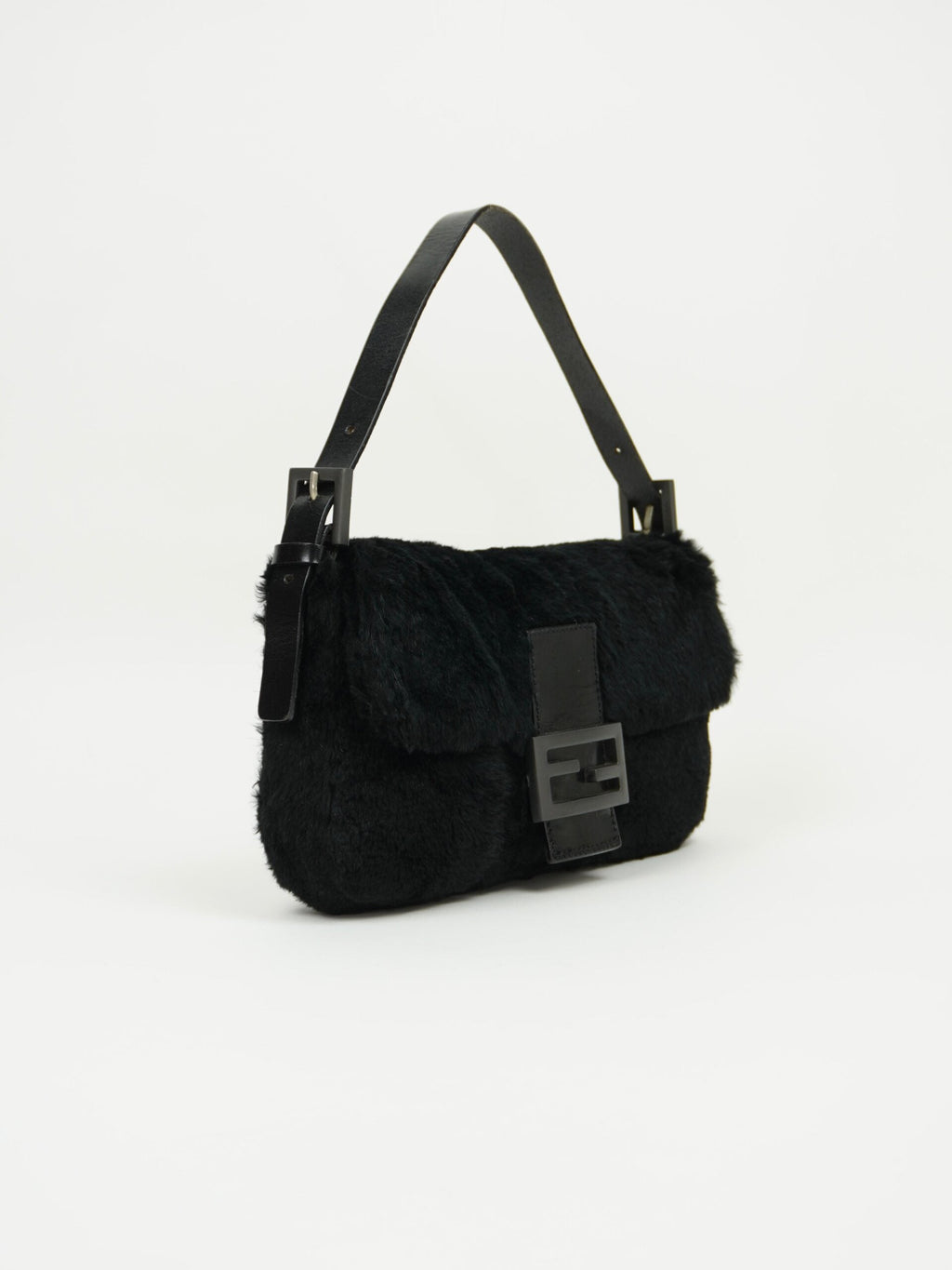 FENDI FUR BAGUETTE BAG