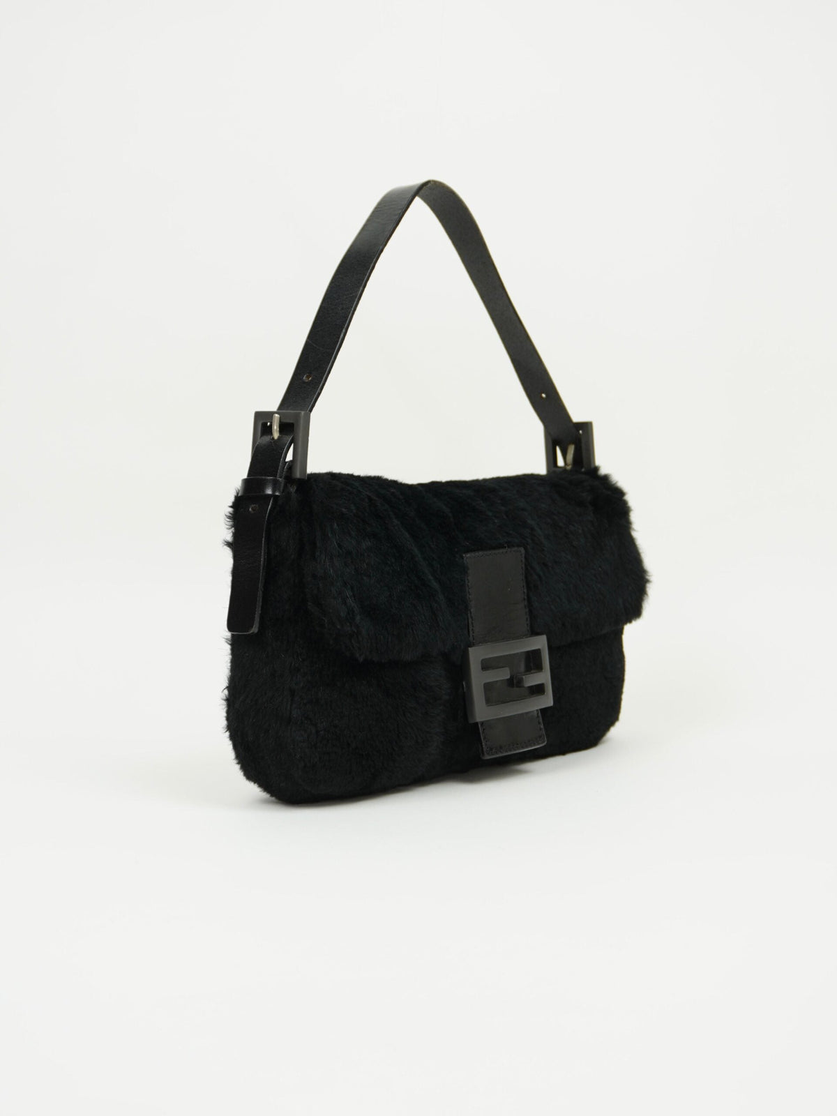 FENDI FUR BAGUETTE BAG
