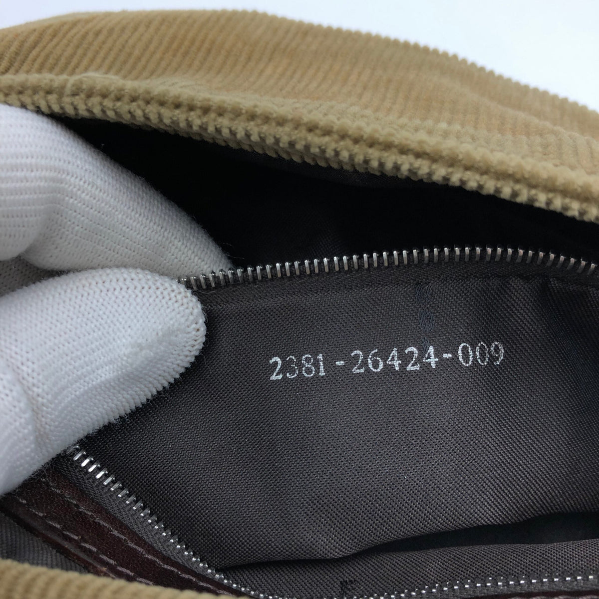 FENDI CORDUROY BAGUETTE BAG