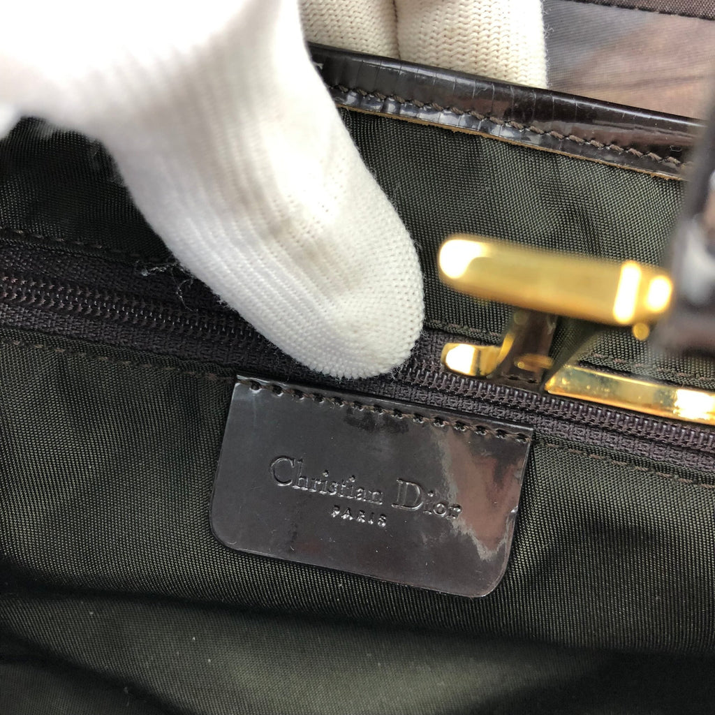 CHRISTIAN DIOR WATER COLOUR DOUBLE SADDLE BAG