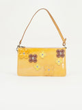 LOUIS VUITTON VERNIS FLOWER POCHETTE BAG