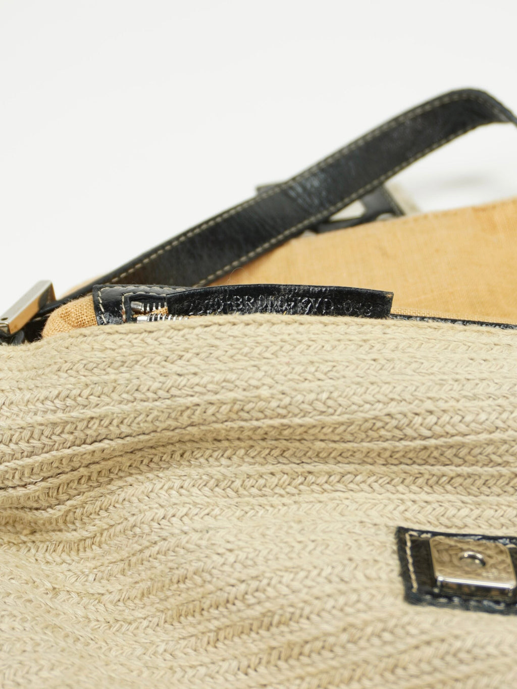 FENDI CROCHET BAGUETTE WITH DIAMANTÉ BUCKLE