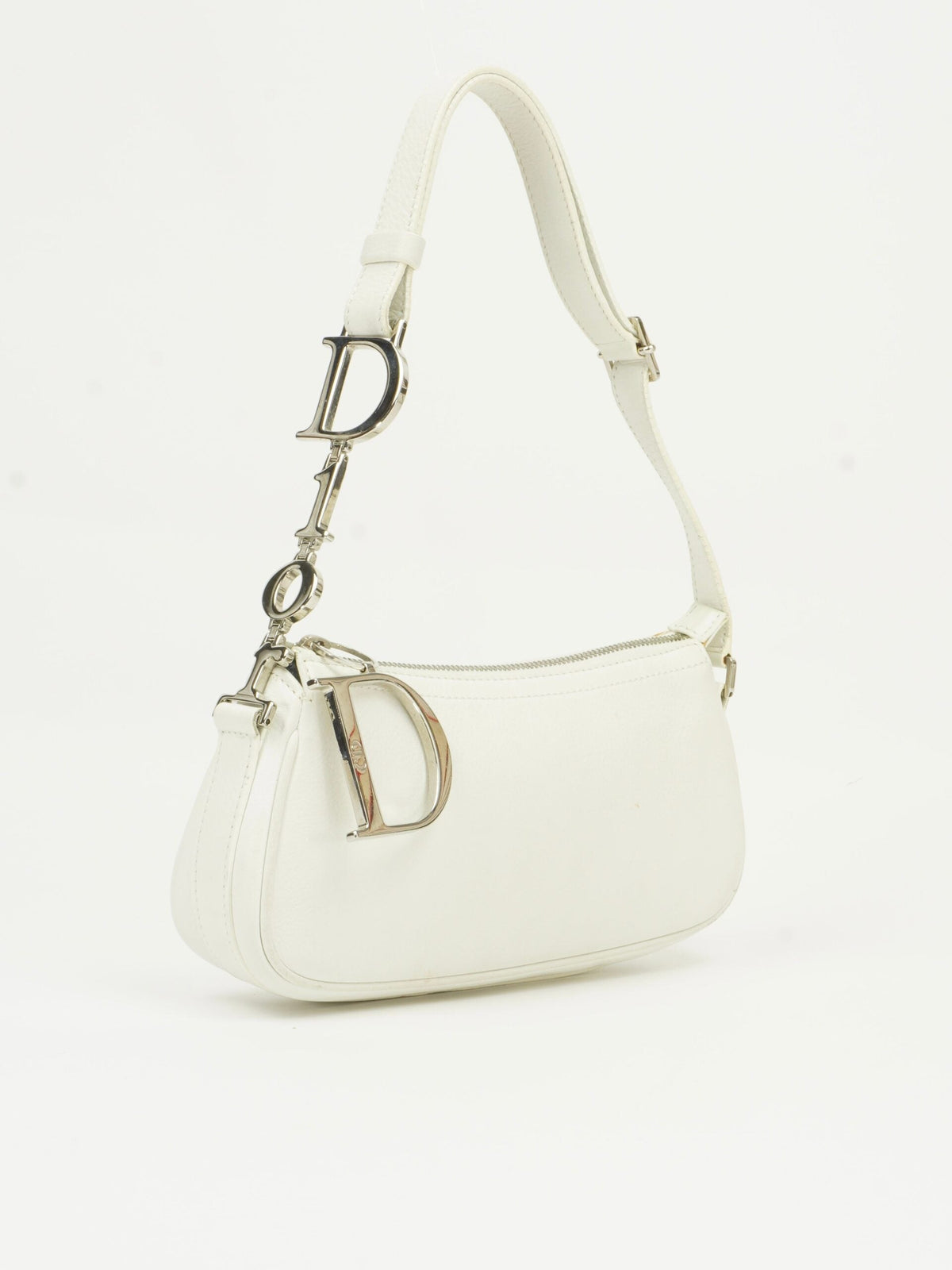 CHRISTIAN DIOR BAG WITH SILVER HARDWARE