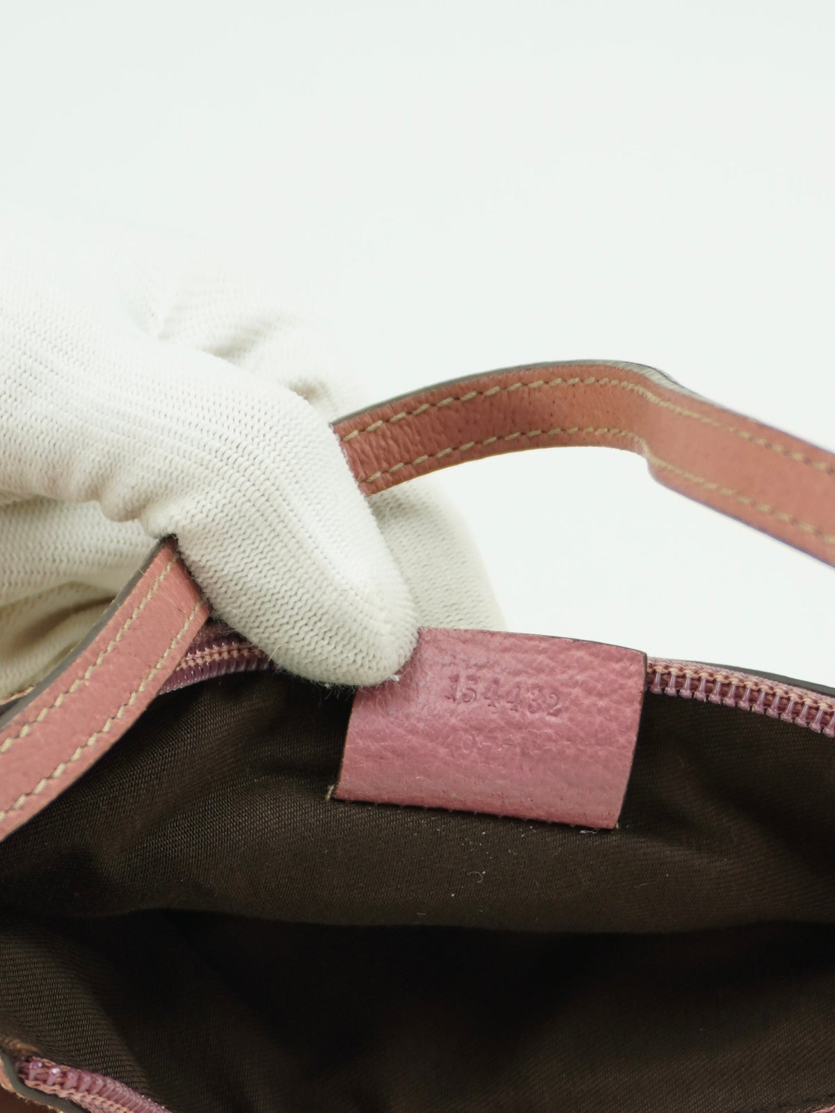 GUCCI MONOGRAM BAG WITH CHARM