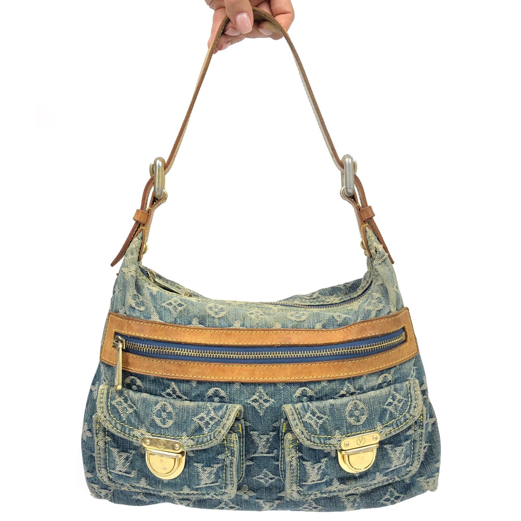 LOUIS VUITTON BAGGY PM DENIM SHOULDER BAG