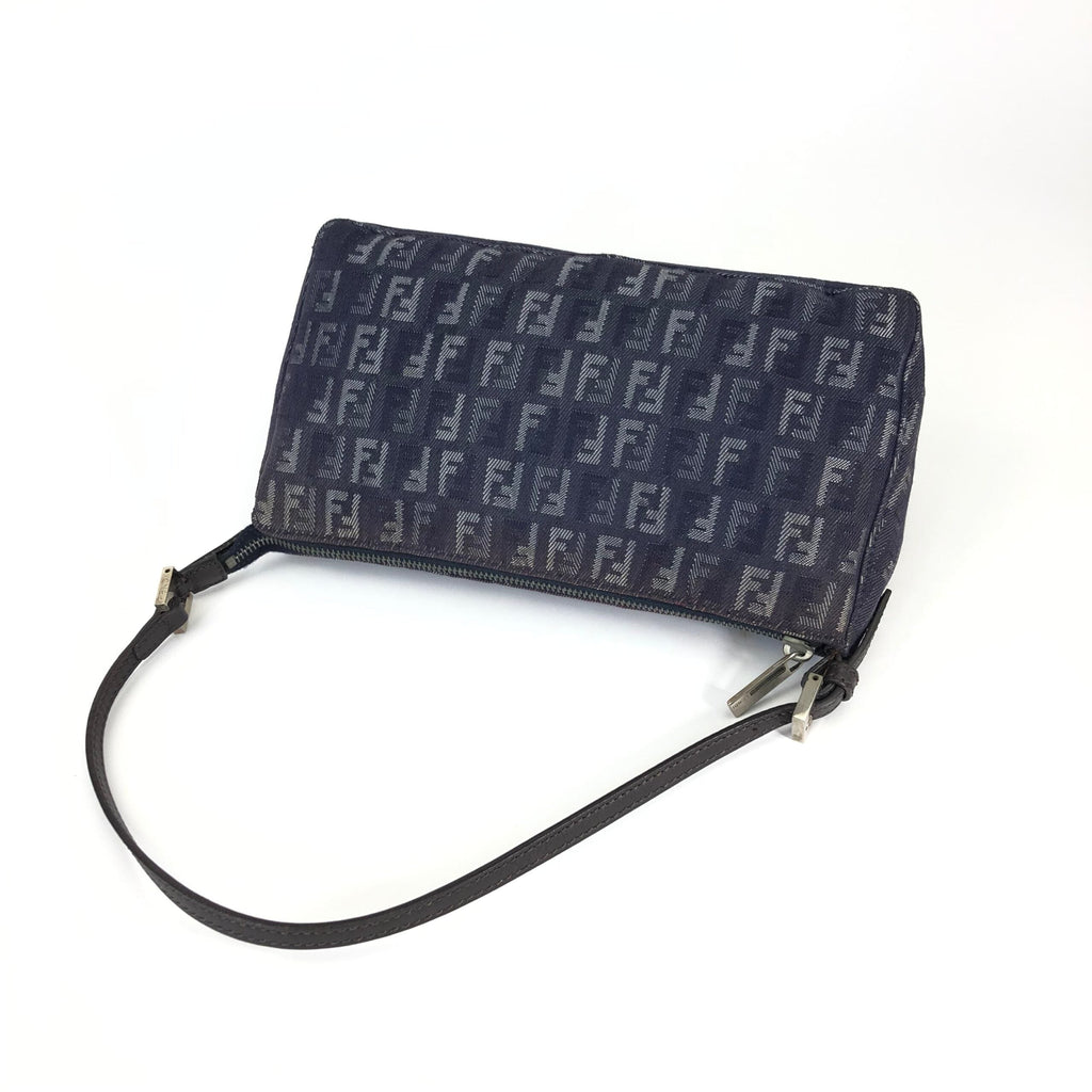 FENDI DENIM ZUCCA SHOULDER BAG
