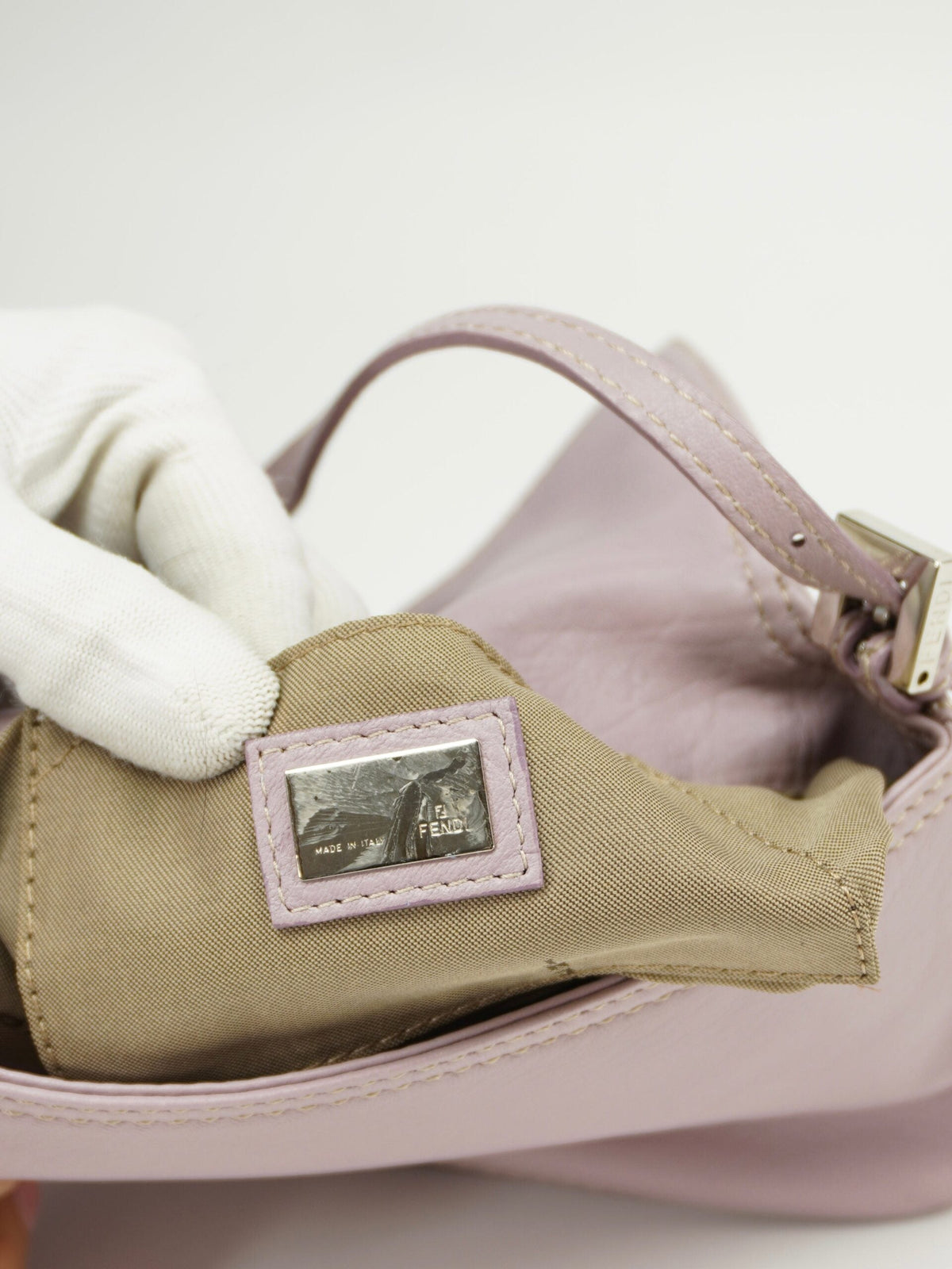 FENDI LEATHER BAGUETTE