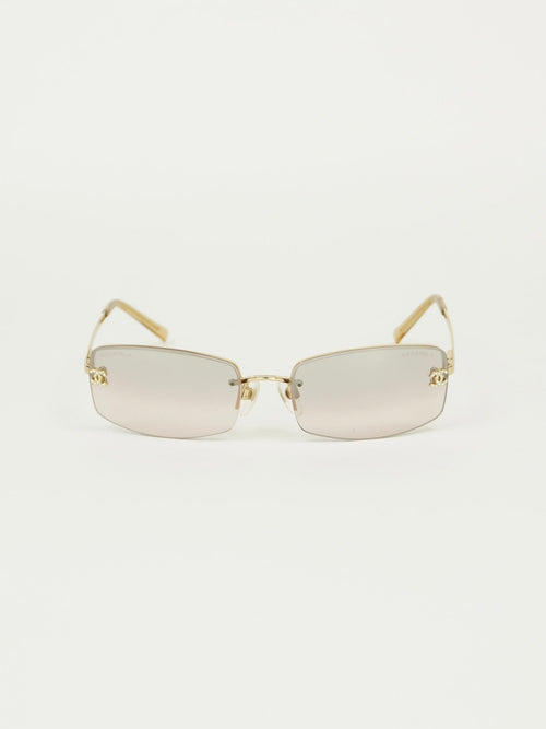 CHANEL RHINESTONE SUNGLASSES
