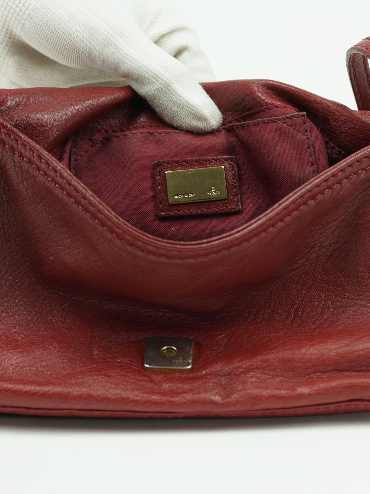 FENDI LEATHER BAGUETTE