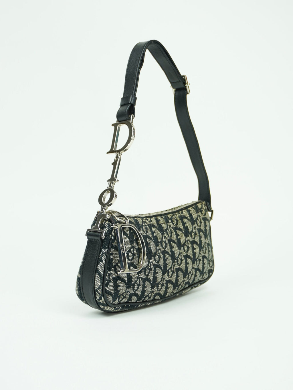 CHRISTIAN DIOR BAG WITH SILVER HARDWARE
