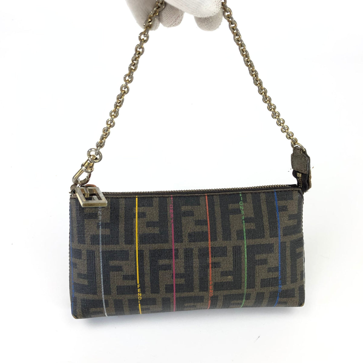 FENDI ZUCCA CHAIN BAG