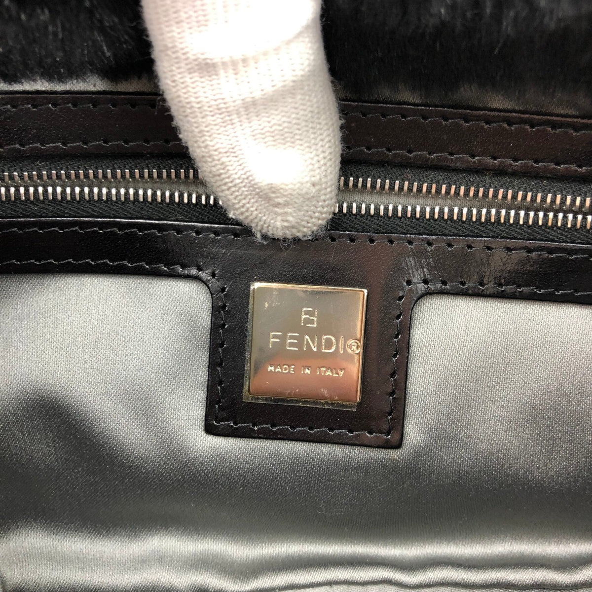 FENDI MINK FUR BAGUETTE BAG