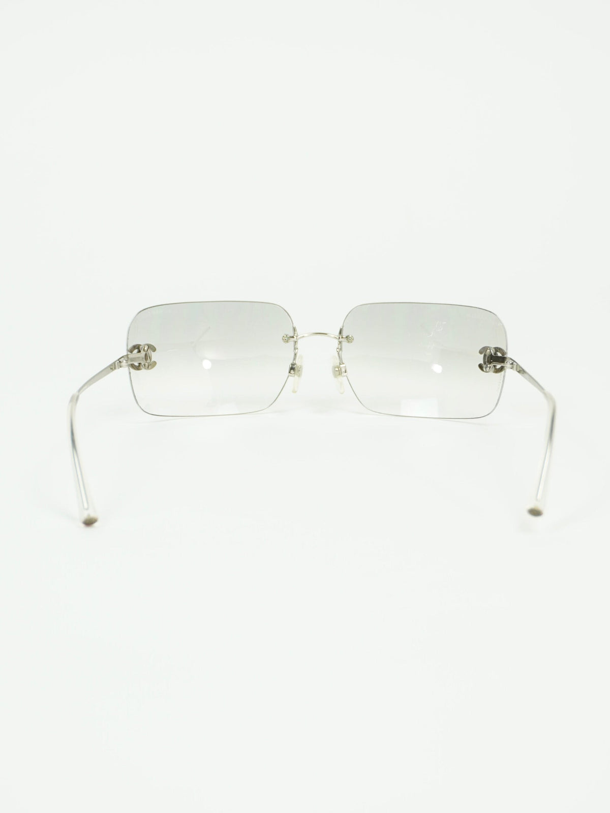 CHANEL RIMLESS RHINESTONE SUNGLASSES