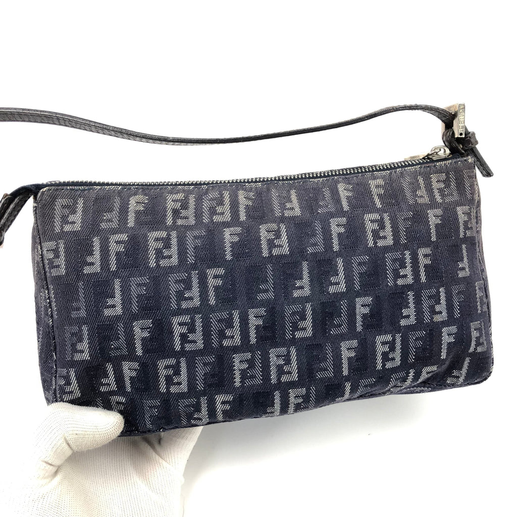 FENDI DENIM ZUCCA SHOULDER BAG
