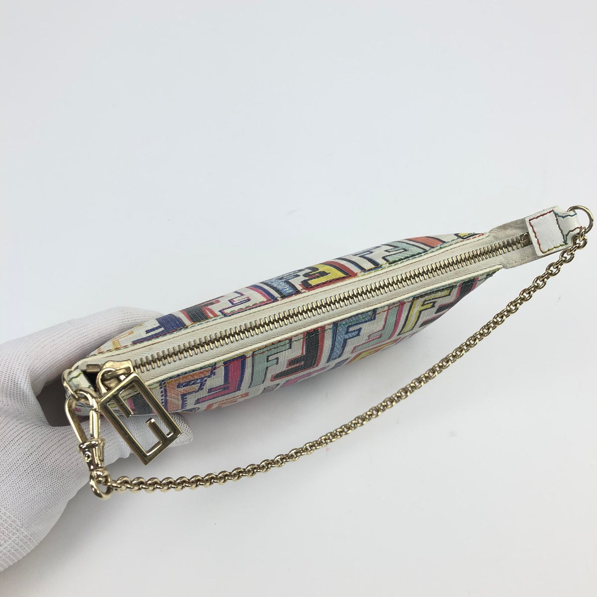 FENDI ZUCCA CHAIN BAG