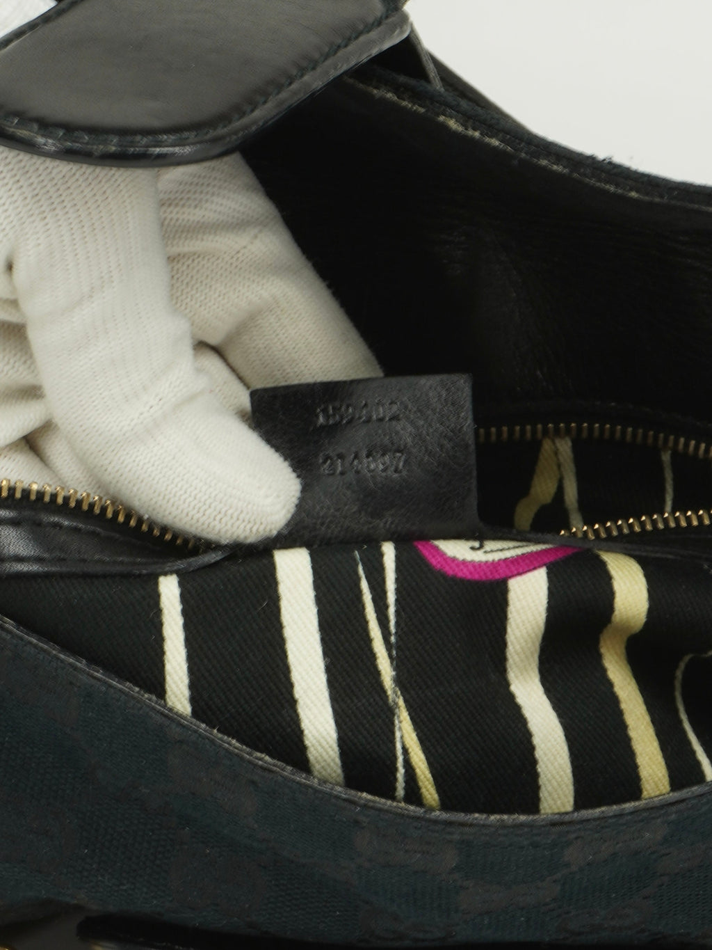 GUCCI MONOGRAM HORSEBIT BAG