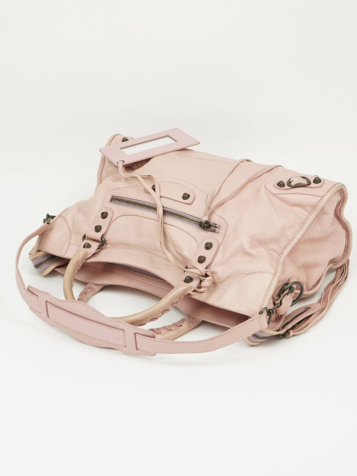 BALENCIAGA LIZARD EMBOSSED CITY BAG SPECIAL EDITION