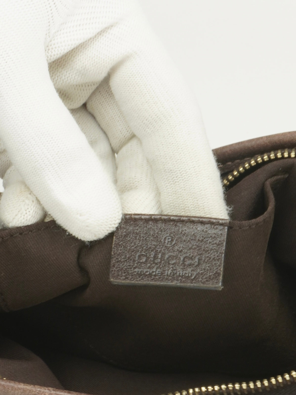 GUCCI MONOGRAM D RING BAG